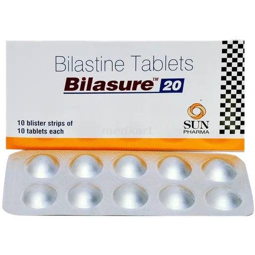 bilasure 20mg tablet 10's